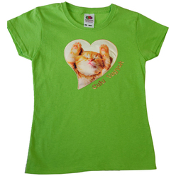 Kiscica szívben - drapp